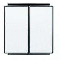 Клавиша двойная ABB SKY, альпийский белый, 8511 BL