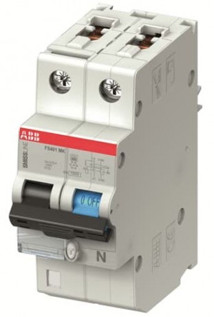Дифавтомат ABB FS400 1P+N 20А ( C ) 10 кА, 10 мА ( AC ), FS401 M-C20//0.1