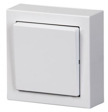Переключатель 1-клавишный ABB IMPRESSIVO, белый, 1067A-84