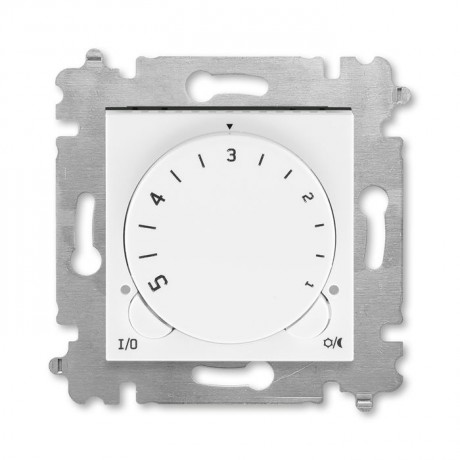Терморегулятор с поворотной ручкой ABB LEVIT, белый // ледяной, 3292H-A00003 01W