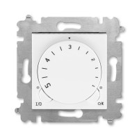Терморегулятор с поворотной ручкой ABB LEVIT, белый // ледяной, 3292H-A00003 01W