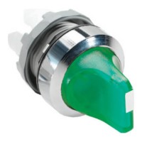 ABB Переключатель M2SS2-21G (короткая ручка) зеленый 2-х позиционный с подсветкой (только корпус) 90# с фиксацией 1SFA611201R2102