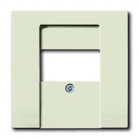 Накладка на мультимедийную розетку ABB AXCENT, скрытый монтаж, chalet-white, 1766-896-500