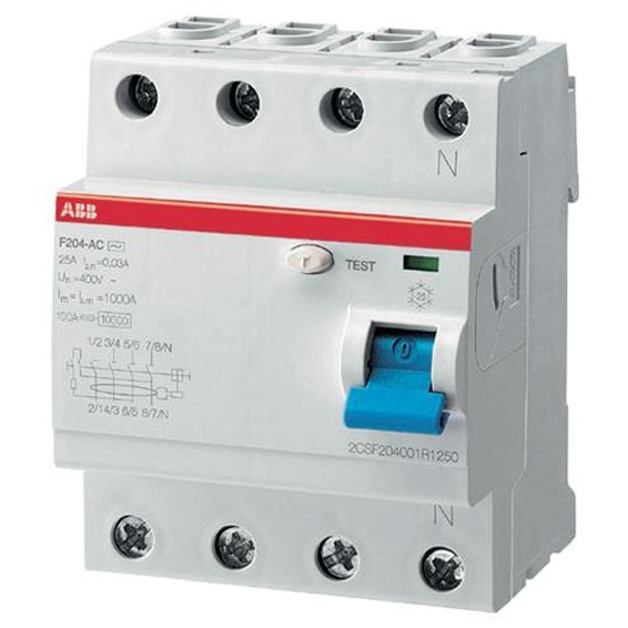 Купить Устройства защитного отключения (УЗО) ABB F200A 4P 40А, 30 мА ...