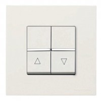 Переключатель поворотный ABB ZENIT, альпийский белый, N2153.1 BL