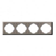 Рамка 4 поста ABB IMPULS, шампань-металлик, 1724-79-507