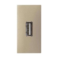 Механизм разъема USB ABB ZENIT, скрытый монтаж, шампань, N2155.8 CV