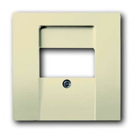 Накладка на мультимедийную розетку ABB, скрытый монтаж, слоновая кость, 1766-82