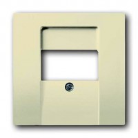 Накладка на мультимедийную розетку ABB, скрытый монтаж, слоновая кость, 1766-82