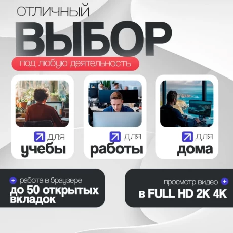 Компьютер MiniTower (Intel Core i5-4590 3.3 ГГц, RAM 16 ГБ, SSD 960 ГБ, NVIDIA GeForce GT 710, WiFi, Windows 10 Pro) Системный блок, черный