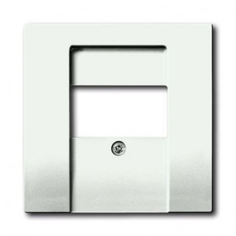 Накладка на мультимедийную розетку ABB FUTURE, скрытый монтаж, белый бархат, 1766-884