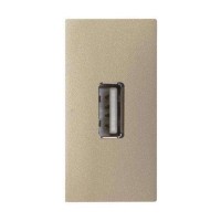 Механизм разъема USB ABB ZENIT, скрытый монтаж, шампань, N2155.9 CV
