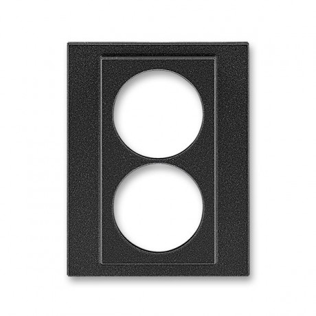 Накладка на розетку ABB LEVIT, с заземлением, черный, ND5513H-A2223 63