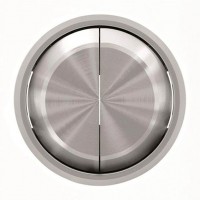 Клавиша двойная ABB SKY MOON, хром, 8611 CR