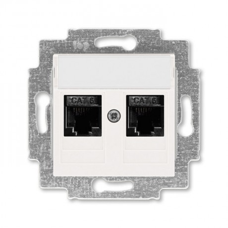 Розетка ABB LEVIT, скрытый монтаж, жемчуг, 5014H-A61018 68W