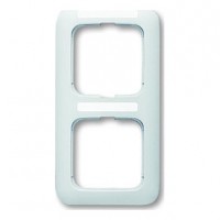 Рамка 2 поста ABB REFLEX, вертикальная, альпийский белый, 1722 NS-214