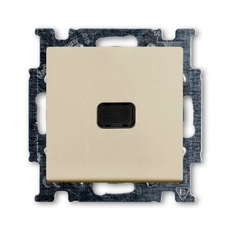 Выключатель 1-клавишный ABB BASIC55 с подсветкой, слоновая кость, 2006//1 UCGL-92-507