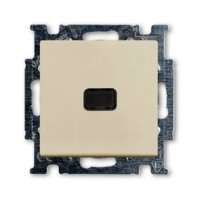 Выключатель 1-клавишный ABB BASIC55 с подсветкой, слоновая кость, 2006//1 UCGL-92-507