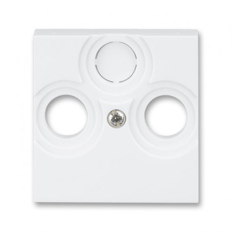 Накладка на розетку телевизионную ABB LEVIT, скрытый монтаж, белый, 5011H-A00300 03