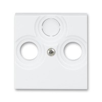 Накладка на розетку телевизионную ABB LEVIT, скрытый монтаж, белый, 5011H-A00300 03