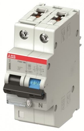 Дифавтомат ABB FS400 1P+N 25А ( C ) 10 кА, 30 мА ( AC ), FS401MK-C25//0.03