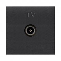 Розетка ABB ZENIT, скрытый монтаж, антрацит, N2250.7 AN