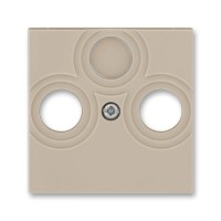 Накладка на розетку телевизионную ABB LEVIT, скрытый монтаж, кофе макиато, 5011H-A00300 18