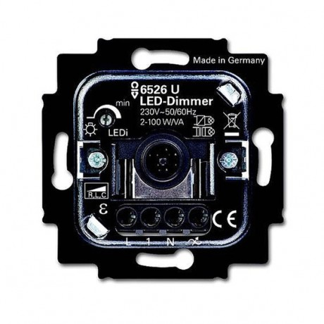 Механизм клавишного светорегулятора-переключателя ABB коллекции BJE, 200 Вт, 6526 U-500