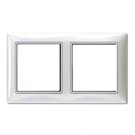 Рамка 2 поста ABB BASIC55, альпийский белый, 2512-94-507