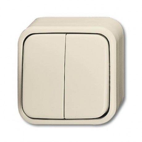 Выключатель 1-клавишный ABB BUSCH-DURO с подсветкой, слоновая кость, 2601//5 APGL