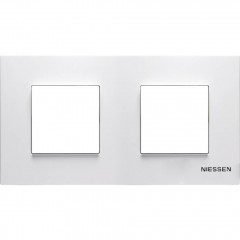 Рамка 2 поста ABB ZENIT, альпийский белый, N2272 BL