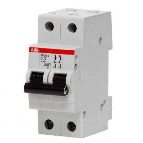 Автоматический выключатель ABB SH200L 2P 50А (C) 4.5кА, SH202L C50