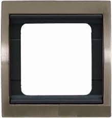 Рамка 1 пост ABB OLAS, горизонтальная, полированная сталь, 8471 AL