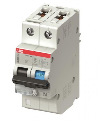 Дифавтомат ABB FS400 1P+N 6А ( C ) 10 кА, 30 мА ( AC ), FS401MK-C6//0.03
