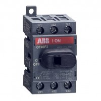 ABB Рубильник OT40F3 до 40А 3х-полюсный для установки на DIN-рейку или монтажную плату (с резерв. ручкой), 1SCA104902R1001