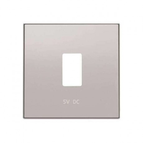 Накладка на розетку USB ABB SKY, скрытый монтаж, алюминий, 8585.2 PL