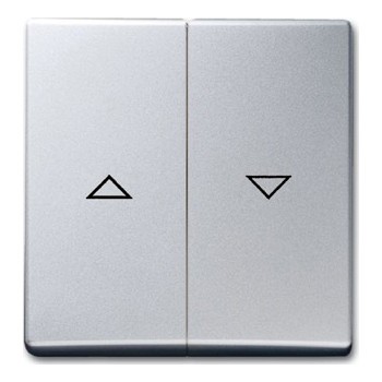 Клавиша для жалюзийного выключателя ABB ALLWETTER, алюминий, 2126-33