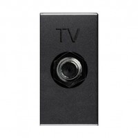 Розетка ABB ZENIT, скрытый монтаж, антрацит, N2150 AN