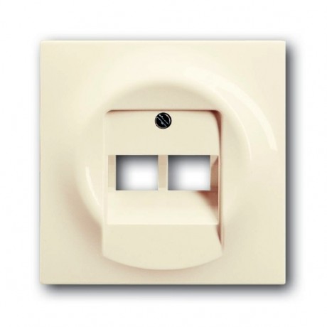 Накладка на розетку информационную ABB IMPULS, скрытый монтаж, слоновая кость, 1803-02-72