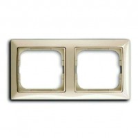 Рамка 2 поста ABB BASIC55, слоновая кость, 2512-92-507