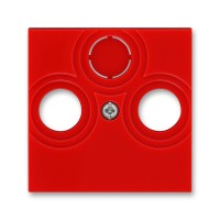 Накладка на розетку телевизионную ABB LEVIT, скрытый монтаж, красный, 5011H-A00300 65