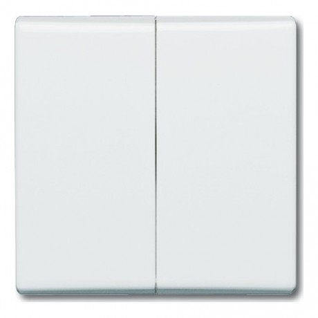 Клавиша двойная ABB ALLWETTER, альпийский белый, 2105-34