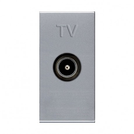 Розетка ABB ZENIT, скрытый монтаж, серебристый, N2150 PL