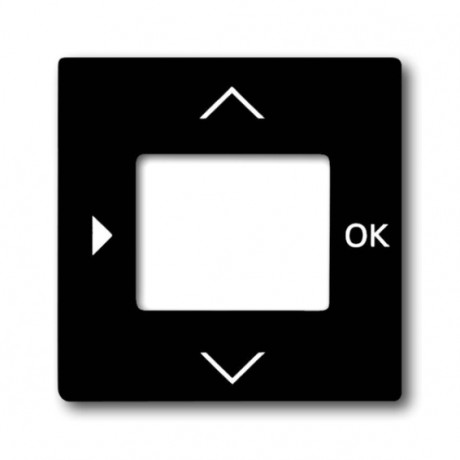 Накладка на термостат ABB BASIC55, château-black, 6435-95-507