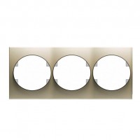 Рамка 3 поста ABB TACTO, горизонтальная, шампань, 5573.1 CV