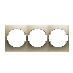 Рамка 3 поста ABB TACTO, горизонтальная, шампань, 5573.1 CV