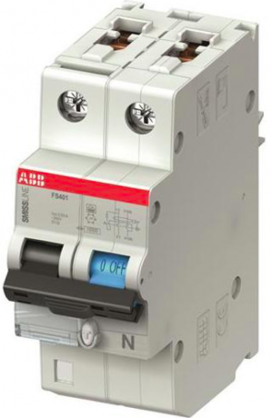 Дифавтомат ABB FS400 1P+N 25А ( C ) 10 кА, 300 мА ( AC ), FS401MK-C25//0.3