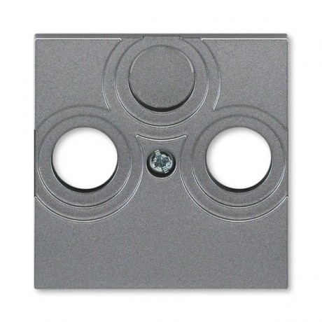 Накладка на розетку телевизионную ABB LEVIT, скрытый монтаж, сталь, 5011H-A00300 69