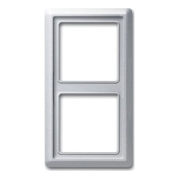 Рамка 2 поста ABB ALLWETTER, алюминий, 2102-33