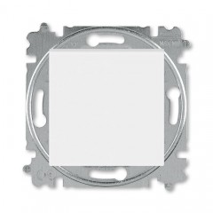 Выключатель 1-клавишный кнопочный ABB LEVIT, белый // ледяной, 3559H-A91445 01W